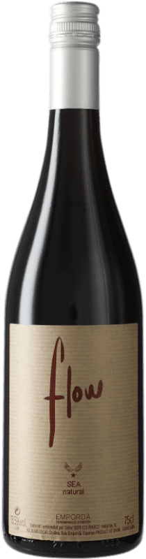 18,95 € Free Shipping | Red Wine Sota els Àngels Flow Crianza — Aged D.O. Empordà Catalonia Spain Merlot, Mazuelo, Cariñena — Carignan, Picapoll Bottle 75 cl