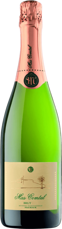 12,95 € Free Shipping | White Sparkling Wine Mas Comtal Brut Reserve — Aged D.O. Penedès Catalonia Spain Xarel·lo, Chardonnay Bottle 75 cl