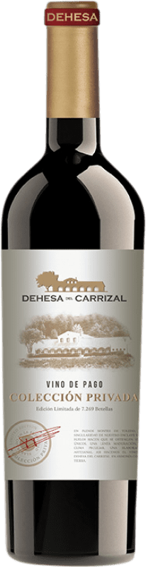 28,95 € Spedizione Gratuita | Vino rosso Dehesa del Carrizal Colección Privada Crianza D.O.P. Vino de Pago Dehesa del Carrizal Castilla la Mancha y Madrid Spagna Merlot, Syrah, Cabernet Sauvignon, Petit Verdot Bottiglia Magnum 1,5 L