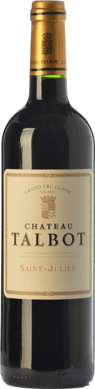118,95 € Spedizione Gratuita | Vino Rosso Château Talbot Crianza — Invecchiato in Botte A.O.C. Bordeaux bordò Francia Merlot, Cabernet Sauvignon, Petit Verdot 75 cl