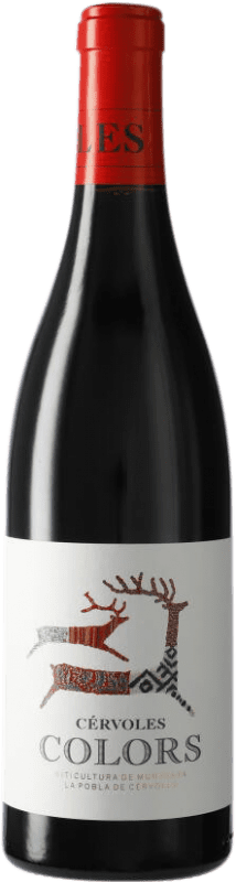 15,95 € Free Shipping | Red wine Cérvoles Colors D.O. Costers del Segre Catalonia Spain Tempranillo, Syrah, Grenache Bottle 75 cl