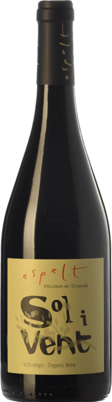 12,95 € 免费送货 | 红酒 Espelt Solivent Sol i Vent Ecológico 年轻的 D.O. Empordà 加泰罗尼亚 西班牙 Syrah, Grenache, Monastrell 瓶子 75 cl