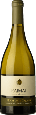 18,95 € Envío gratis | Vino Blanco Raimat El Niu de la Cigonya Crianza D.O. Costers del Segre Cataluña España Xarel·lo, Chardonnay, Albariño 75 cl