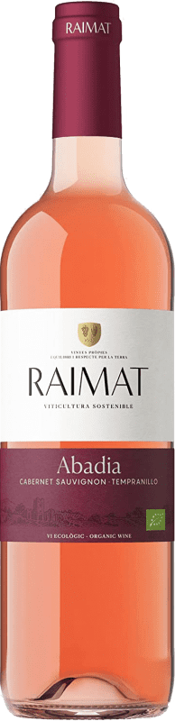 8,95 € 免费送货 | 玫瑰酒 Raimat Abadia Rose Ecològic Organic 年轻的 D.O. Costers del Segre 加泰罗尼亚 西班牙 Tempranillo, Cabernet Sauvignon 瓶子 75 cl
