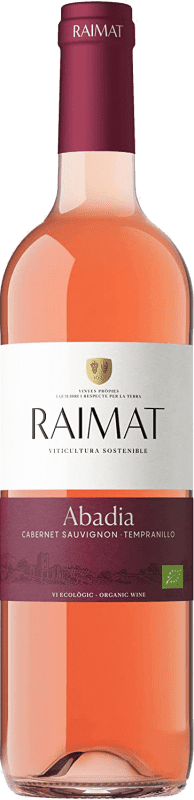 11,95 € Free Shipping | Rosé wine Raimat Abadia Rose Ecològic Organic Young D.O. Costers del Segre Catalonia Spain Tempranillo, Cabernet Sauvignon Organic Bottle 75 cl
