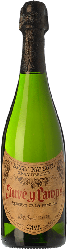 148,95 € 送料無料 | 白のスパークリングワイン Juvé y Camps Brut Nature — ブリュット・ナチュール ファミリーリザーブ D.O. Cava カタロニア スペイン Macabeo — マカベオ, Xarel·lo — チャレッロ, Parellada — パレリャーダ ジェロボアム・ダブルマグナムボトル 3 L