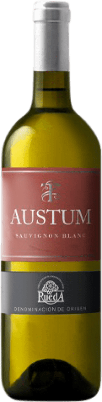 8,95 € Envio grátis | Vinho Branco Tionio Austum Jovem D.O. Rueda Castela e Leão Espanha Sauvignon Garrafa 75 cl