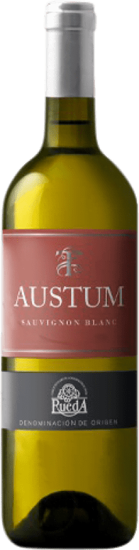 7,95 € Free Shipping | White wine Tionio Austum Joven D.O. Rueda Castilla y León Spain Sauvignon White Bottle 75 cl
