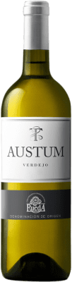10,95 € Envío gratis | Vino blanco Tionio Austum Joven D.O. Rueda Castilla y León España Verdejo Botella 75 cl