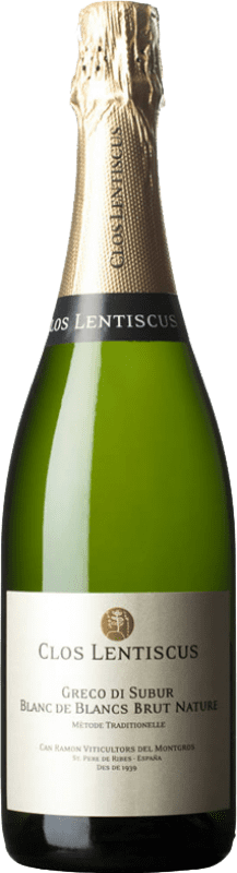 19,95 € 免费送货 | 白起泡酒 Clos Lentiscus Blanc de Blancs Brut Nature 预订 D.O. Penedès 加泰罗尼亚 西班牙 Malvasía 瓶子 75 cl