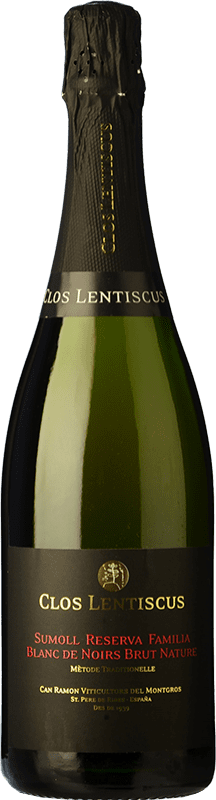22,95 € 送料無料 | 白スパークリングワイン Clos Lentiscus Reserva de la Familia ブルットの自然 予約 D.O. Penedès カタロニア スペイン Sumoll ボトル 75 cl