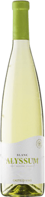 9,95 € Envío gratis | Vino Blanco Pedregosa Alyssum Joven D.O. Penedès Cataluña España Moscato, Xarel·lo 75 cl