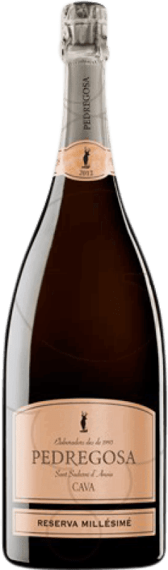 23,95 € 免费送货 | 白起泡酒 Pedregosa Millésimé Brut Nature 预订 D.O. Cava 加泰罗尼亚 西班牙 Pinot Black, Macabeo, Chardonnay 瓶子 Magnum 1,5 L