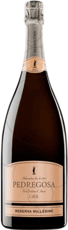 27,95 € Kostenloser Versand | Weißer Sekt Pedregosa Brut Nature Millésimé Reserve — Gereift D.O. Cava Katalonien Spanien Pinot Noir — Spätburgunder, Macabeo, Chardonnay Magnumflasche 1,5 L