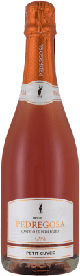 9,95 € Envio grátis | Espumante Rosé Pedregosa Petit Brut Nature — Bruto Natural Cuvée Jovem D.O. Cava Catalunha Espanha Pinot Noir, Trepat 75 cl