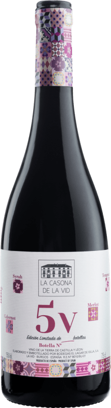 22,95 € Envoi gratuit | Vin Rouge Lagar de Isilla La Casona de la Vid 5V I.G.P. Vino de la Tierra de Castilla y León Castille et Leon Espagne Tempranillo, Merlot, Syrah, Garnacha — Grenache, Cabernet Sauvignon Bouteille 75 cl