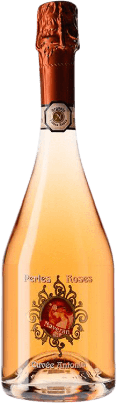 29,95 € Free Shipping | Rosé Sparkling Wine Naveran Perles Roses Brut Young D.O. Cava Catalonia Spain Pinot Noir Bottle 75 cl