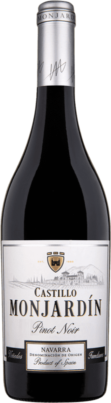 14,95 € Envío gratis | Vino Tinto Castillo de Monjardín El Cerezo D.O. Navarra Navarra España Pinot Negro Botella 75 cl