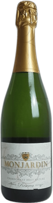10,95 € Envoi gratuit | Vin Mousseux Blanc Castillo de Monjardín Brut Nature Jeune Aragon Espagne Chardonnay Bouteille 75 cl