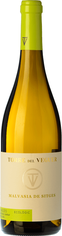 16,95 € 免费送货 | 白酒 Torre del Veguer Sitges 年轻的 D.O. Penedès 加泰罗尼亚 西班牙 Malvasía 瓶子 75 cl