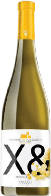 14,95 € 免费送货 | 白酒 Torre del Veguer X&XV 年轻的 D.O. Penedès 加泰罗尼亚 西班牙 Xarel·lo, Xarel·lo Vermell 瓶子 75 cl