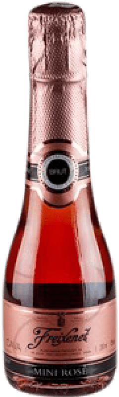 4,95 € Kostenloser Versand | Rosé Sekt Freixenet Rosé Brut Jung D.O. Cava Katalonien Spanien Grenache, Trepat Kleine Flasche 20 cl