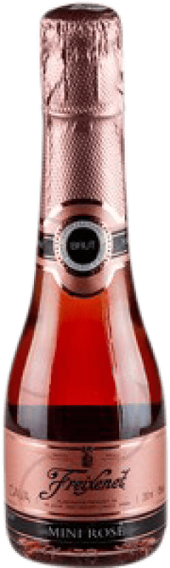 4,95 € Spedizione Gratuita | Spumante Rosato Freixenet Brut Rosé — Rosato Giovane D.O. Cava Catalogna Spagna Garnacha — Grenache, Trepat Bottiglietta 20 cl