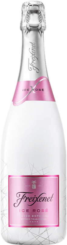 10,95 € Envío gratis | Espumoso rosado Freixenet Ice Semi-Seco Semi-Dulce D.O. Cava Cataluña España Garnacha, Pinot Negro, Chardonnay Botella 75 cl