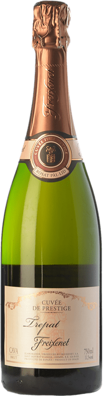 13,95 € 免费送货 | 玫瑰气泡酒 Freixenet Rosat 香槟 年轻的 D.O. Cava 加泰罗尼亚 西班牙 Trepat 瓶子 75 cl
