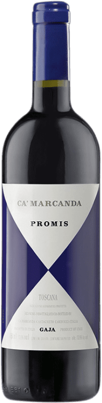 62,95 € Бесплатная доставка | Красное вино Pieve Santa Restituta Gaja Ca'Marcanda Promis старения D.O.C. Italy Италия Merlot, Syrah, Sangiovese бутылка 75 cl