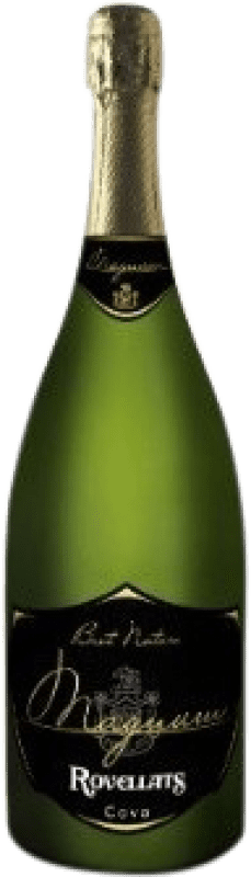 41,95 € 送料無料 | 白のスパークリングワイン Rovellats Brut Nature — ブリュット・ナチュール レセルバ D.O. Cava カタロニア スペイン Macabeo — マカベオ, Xarel·lo — チャレッロ, Parellada — パレリャーダ マグナムボトル 1,5 L