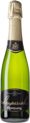 9,95 € 免费送货 | 白起泡酒 Rovellats Imperial 香槟 预订 D.O. Cava 加泰罗尼亚 西班牙 Macabeo, Xarel·lo, Parellada 半瓶 37 cl