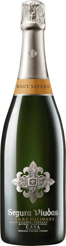 17,95 € 送料無料 | 白スパークリングワイン Segura Viudas Torre Galimany ブルットの自然 グランド・リザーブ D.O. Cava カタロニア スペイン Macabeo, Xarel·lo, Parellada ボトル 75 cl