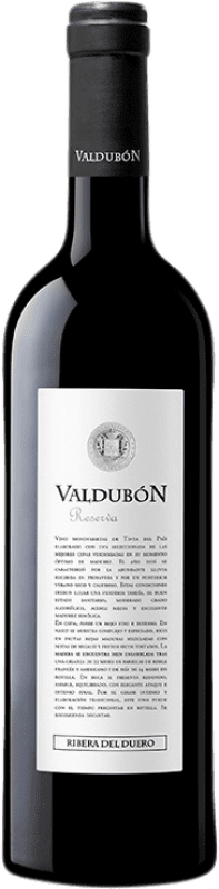 26,95 € Kostenloser Versand | Rotwein Valdubón Reserve — Gereift D.O. Ribera del Duero Kastilien und León Spanien Tempranillo Flasche 75 cl