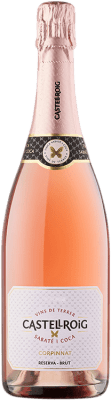 18,95 € Free Shipping | Rosé sparkling Sabaté i Coca Castellroig Rosat Brut Reserve D.O. Cava Catalonia Spain Trepat Bottle 75 cl