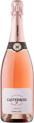19,95 € Free Shipping | Rosé Sparkling Wine Sabaté i Coca Castellroig Brut Reserve — Aged D.O. Cava Catalonia Spain Trepat Bottle 75 cl