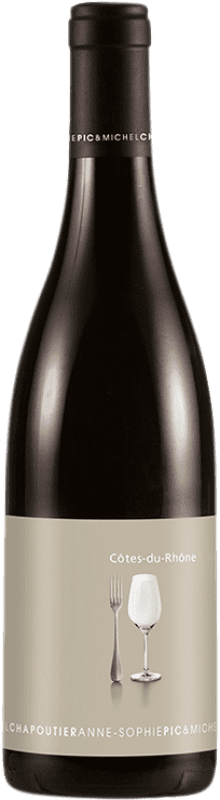 19,95 € Free Shipping | Red wine Michel Chapoutier Anne Sophie Pic A.O.C. Côtes du Rhône Rhône France Syrah, Grenache Bottle 75 cl