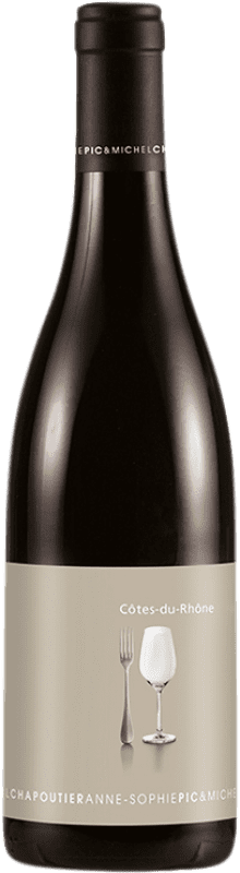 12,95 € Envio grátis | Vinho tinto Michel Chapoutier Anne Sophie Pic A.O.C. Côtes du Rhône Rhône França Syrah, Grenache Garrafa 75 cl