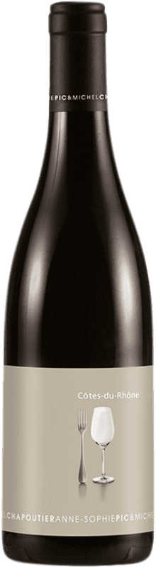 16,95 € Envío gratis | Vino Tinto Michel Chapoutier Anne Sophie Pic A.O.C. Côtes du Rhône Rhône Francia Syrah, Garnacha 75 cl