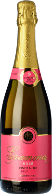 27,95 € Free Shipping | Rosé sparkling Gramona Rosé Brut Grand Reserve Corpinnat Catalonia Spain Pinot Black Bottle 75 cl