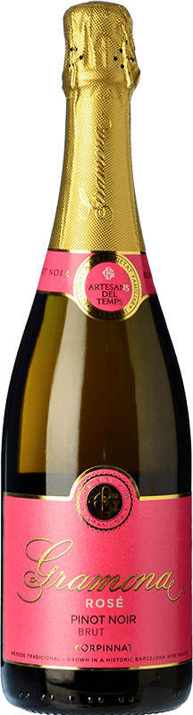 24,95 € Бесплатная доставка | Розовое игристое Gramona Rosé брют Гранд Резерв Corpinnat Каталония Испания Pinot Black бутылка 75 cl