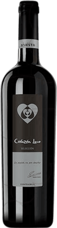 6,95 € 免费送货 | 红酒 Iniesta Corazón Loco Selección 岁 D.O. Manchuela Castilla la Mancha y Madrid 西班牙 Tempranillo, Syrah, Cabernet Sauvignon, Petit Verdot 瓶子 75 cl