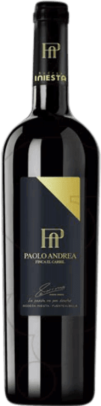 14,95 € Free Shipping | Red wine Iniesta Finca el Carril Paolo Andrea Aged D.O. Manchuela Castilla la Mancha y Madrid Spain Bobal Bottle 75 cl