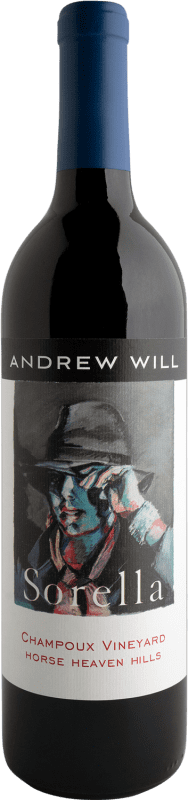 136,95 € Free Shipping | Red wine Andrew Will Sorella Reserve Washington United States Merlot, Cabernet Sauvignon, Cabernet Franc Bottle 75 cl