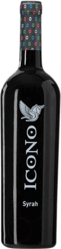 5,95 € Kostenloser Versand | Rotwein Vinos de la Viña Icono Alterung D.O. Valencia Levante Spanien Syrah Flasche 75 cl