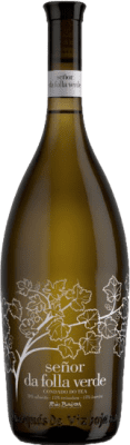 29,95 € Envio grátis | Vinho branco Marqués de Vizhoja Señor da Folla Verde Jovem D.O. Rías Baixas Galiza Espanha Loureiro, Treixadura, Albariño Garrafa Magnum 1,5 L