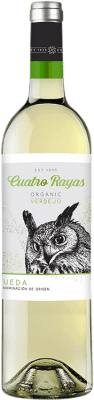 49,95 € Kostenloser Versand | Weißwein Cuatro Rayas Jung D.O. Rueda Kastilien und León Spanien Verdejo Flasche 75 cl