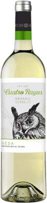12,95 € Бесплатная доставка | Белое вино Cuatro Rayas Молодой D.O. Rueda Кастилия-Леон Испания Verdejo бутылка 75 cl