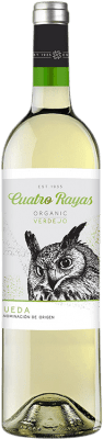 12,95 € Spedizione Gratuita | Vino bianco Cuatro Rayas Giovane D.O. Rueda Castilla y León Spagna Verdejo Bottiglia 75 cl