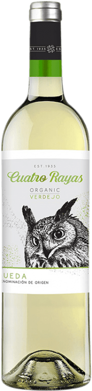 10,95 € Spedizione Gratuita | Vino bianco Cuatro Rayas Giovane D.O. Rueda Castilla y León Spagna Verdejo Bottiglia 75 cl